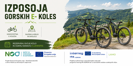 IZPOSOJA GORSKIH E-KOLES